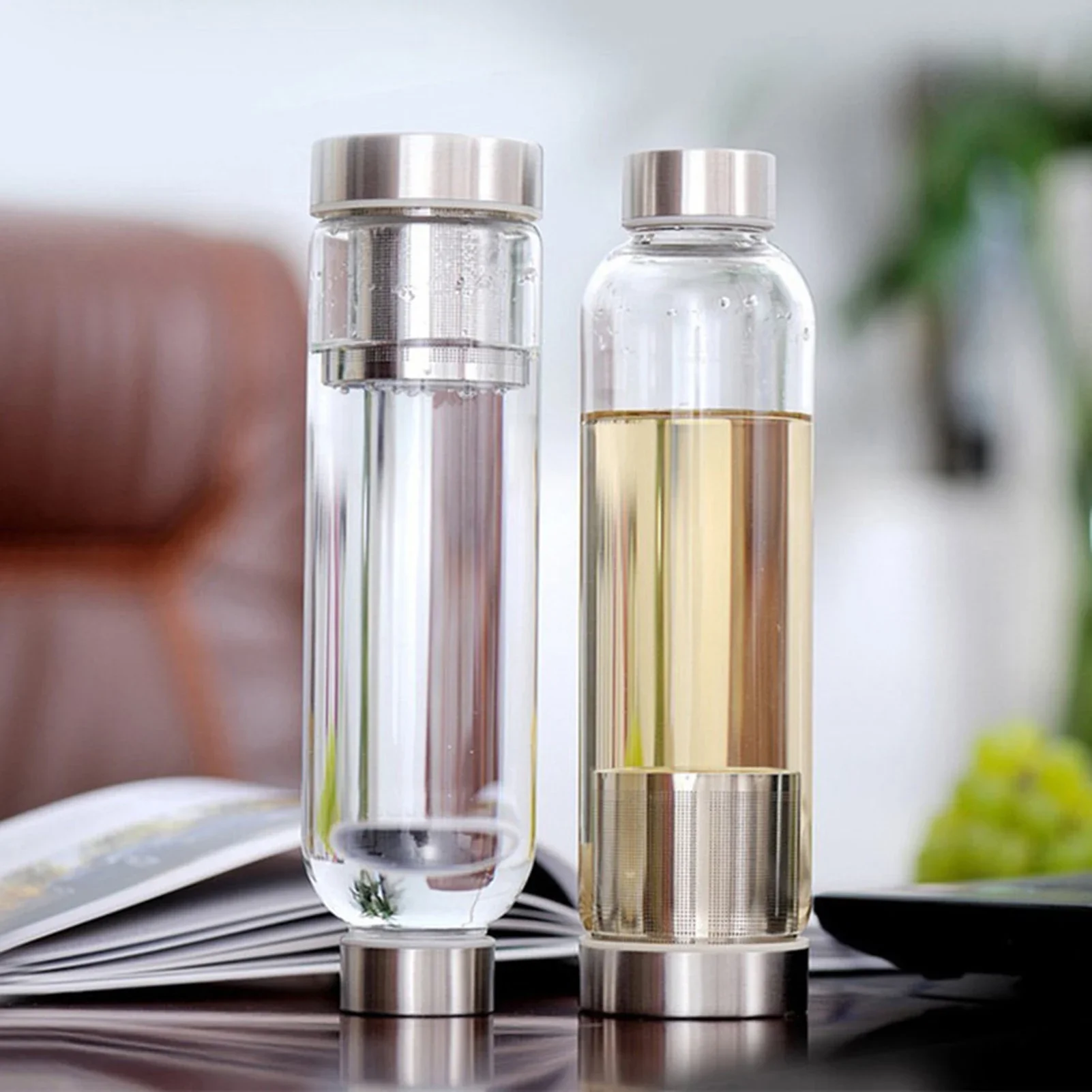 Botella de agua deportiva de v - Outdoor Sport Glass Water Bottle reseña y precio
